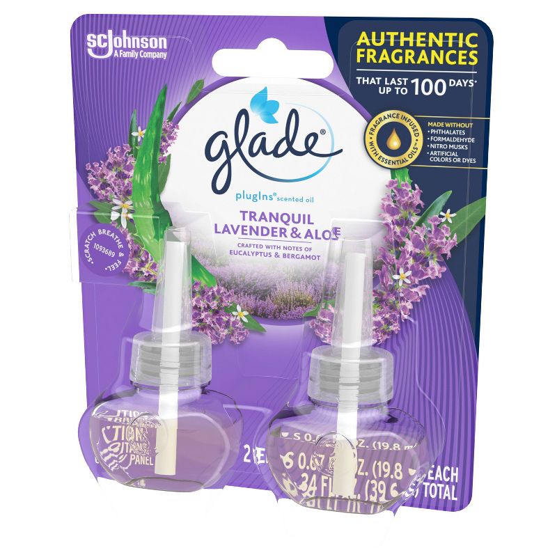 Glade Lavender Aloe PlugIns Refill - 2ct