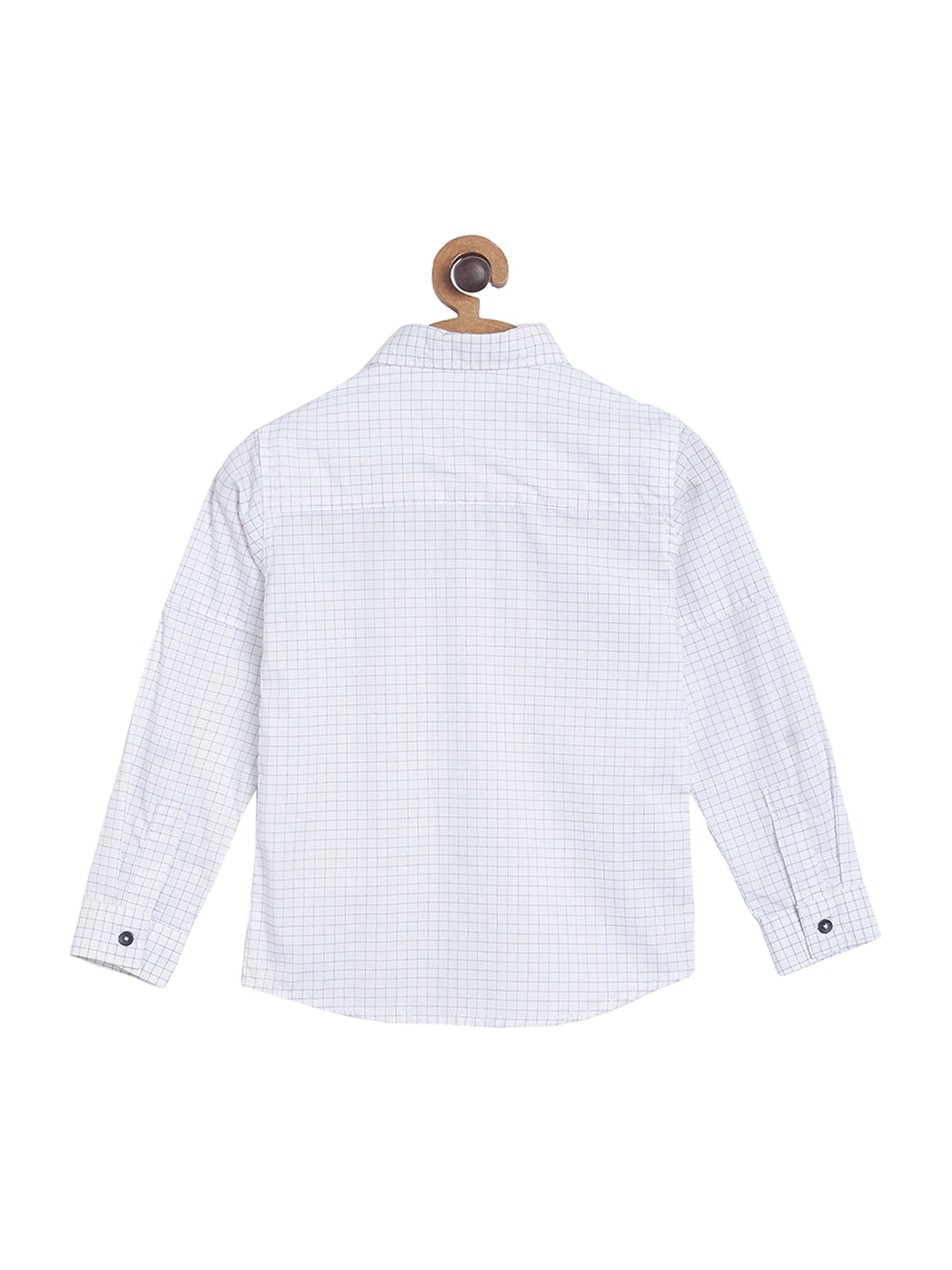 Tales & Stories Kids White Checks Shirt