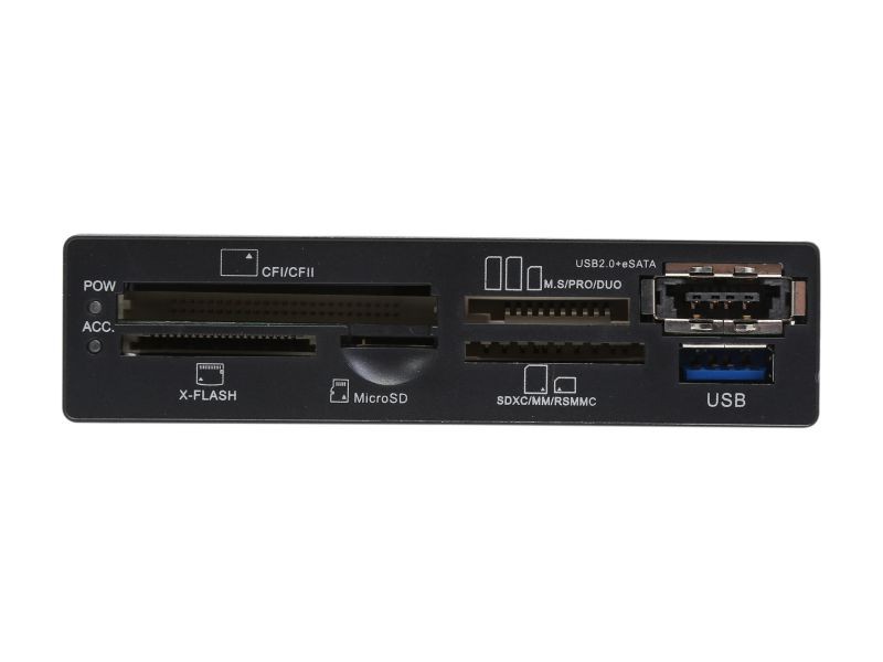 Nippon Labs ICR-BB-USB3 All-in-one USB & eSATA MUTIPLE Internal Memory Card Reader 3.5" All in one