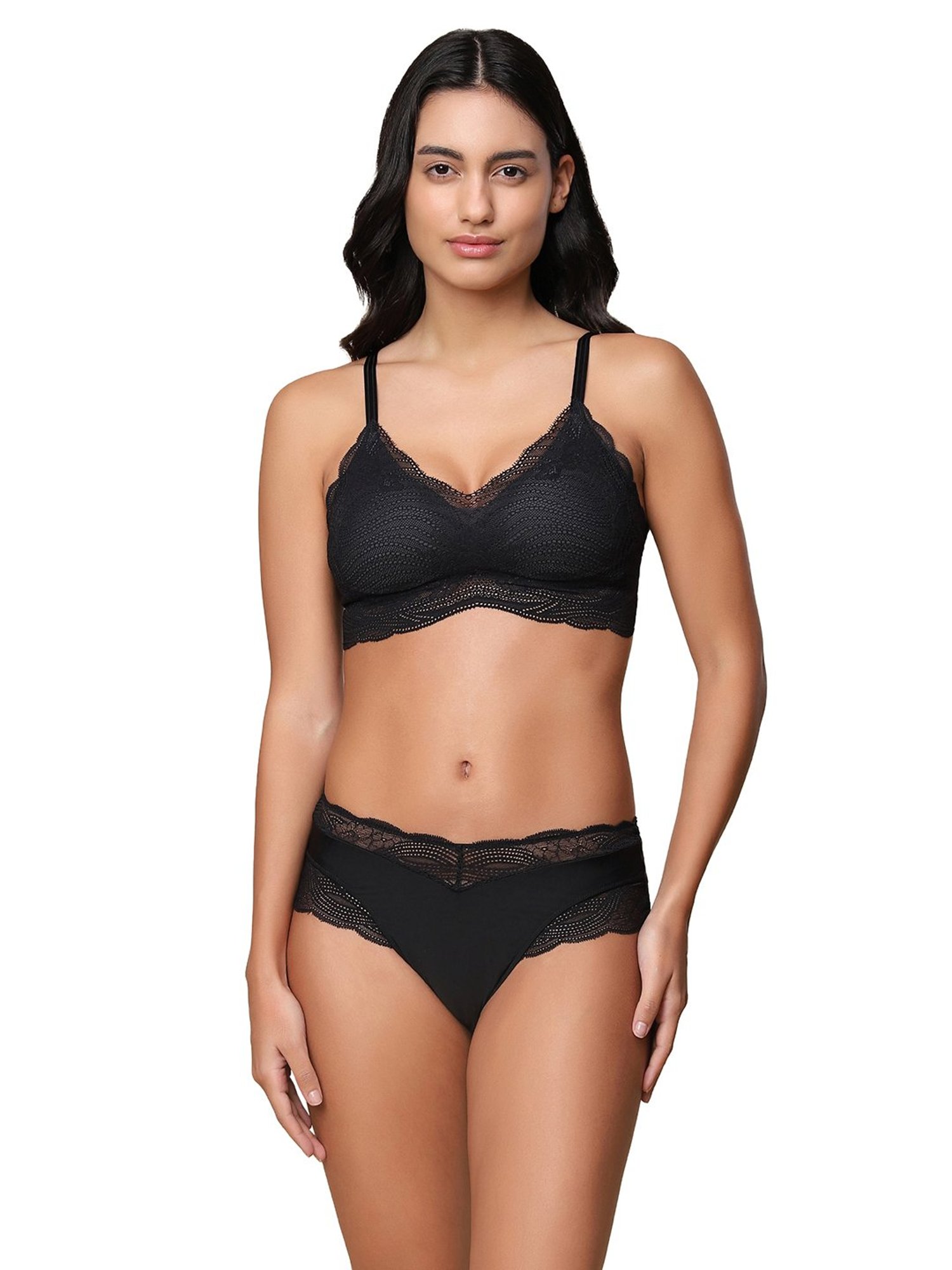 Triumph Black Hipster Panty