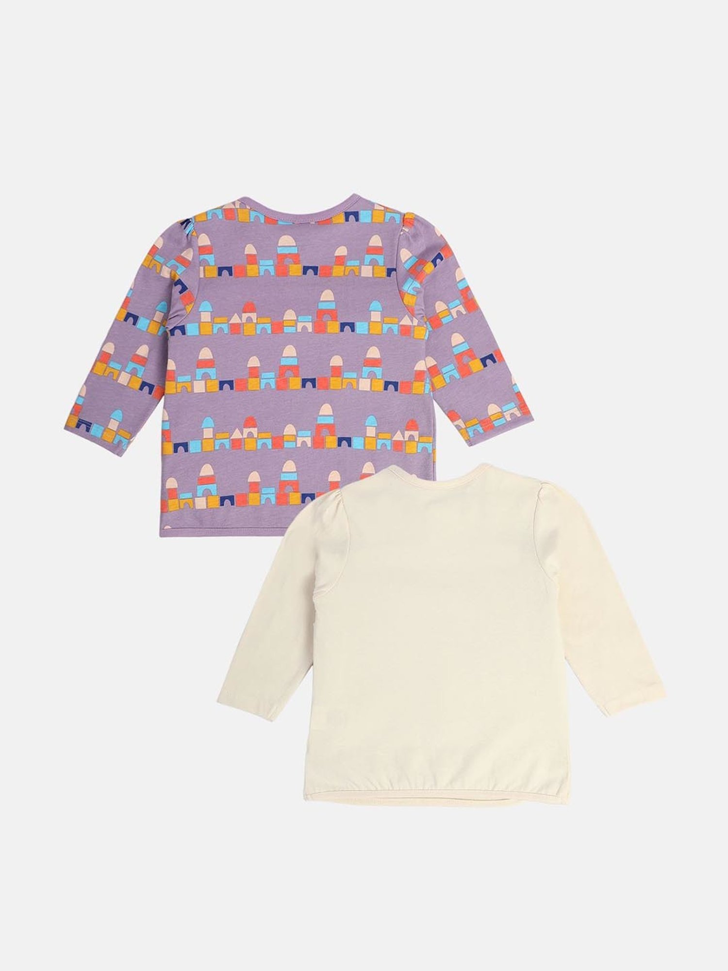 Ed-a-Mamma Baby Blue Printed Top