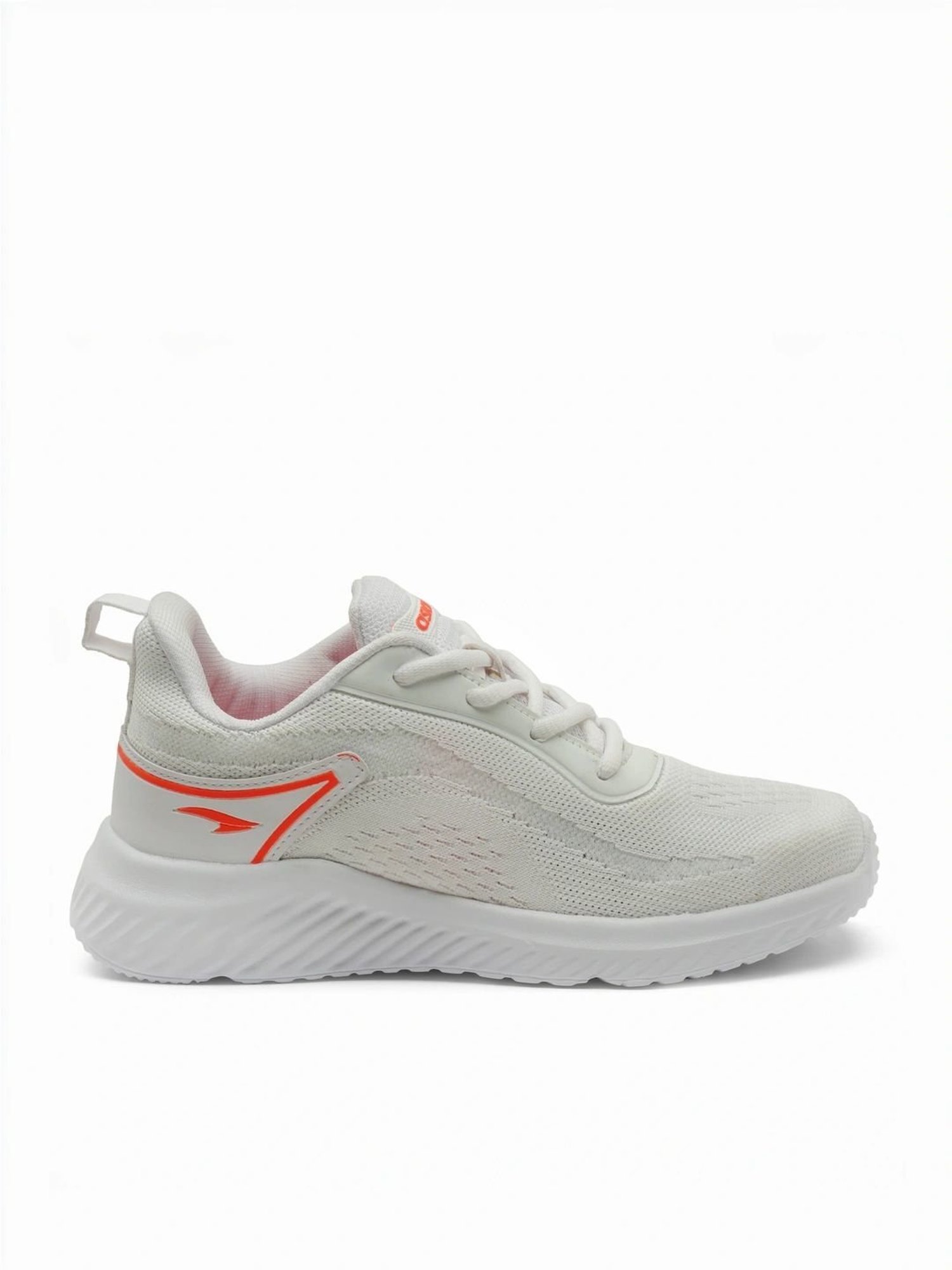 Asian Kids White Running Shoes