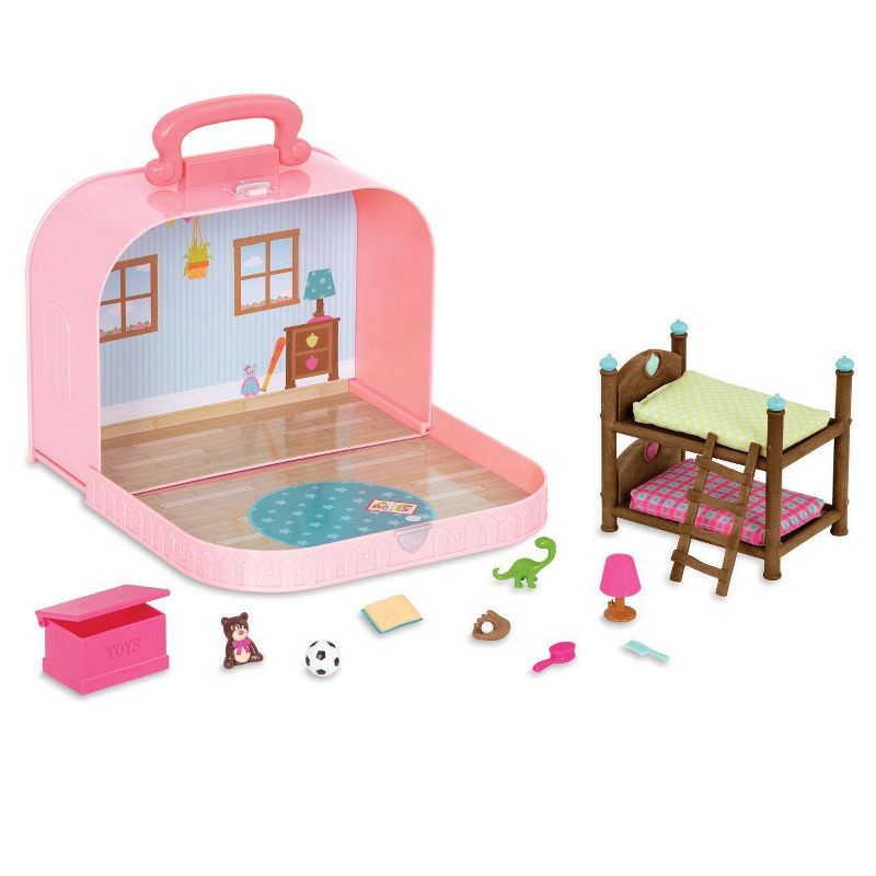 Li'l Woodzeez Bunk Bed Playset in Suitcase