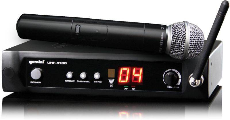Gemini UHF4100M 100Ch UHF Handheld Wireless Mic UHF Handheld Wireless Mic System