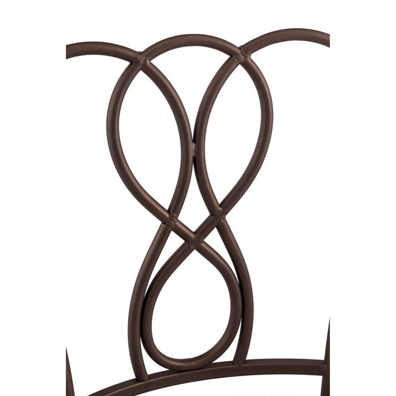 18.5" Christina Metal Vanity Stool Bronze/Cream - Hillsdale Furniture