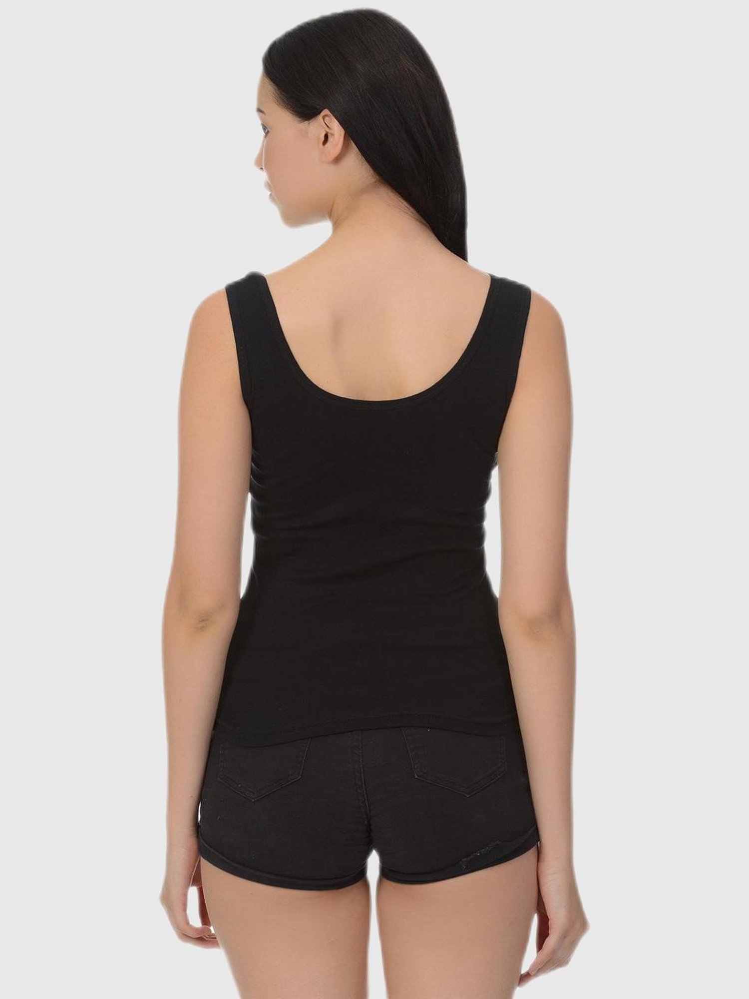 Mod & Shy Black Regular Camisole