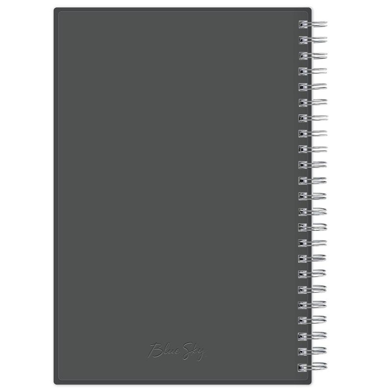 2021-22 Academic Planner 5" x 8" Frosted Wirebound Daily/Monthly Solid Gray - Blue Sky