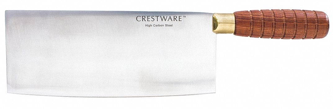 Crestware 8" Straight Chinese Cleaver, Wood   KN321