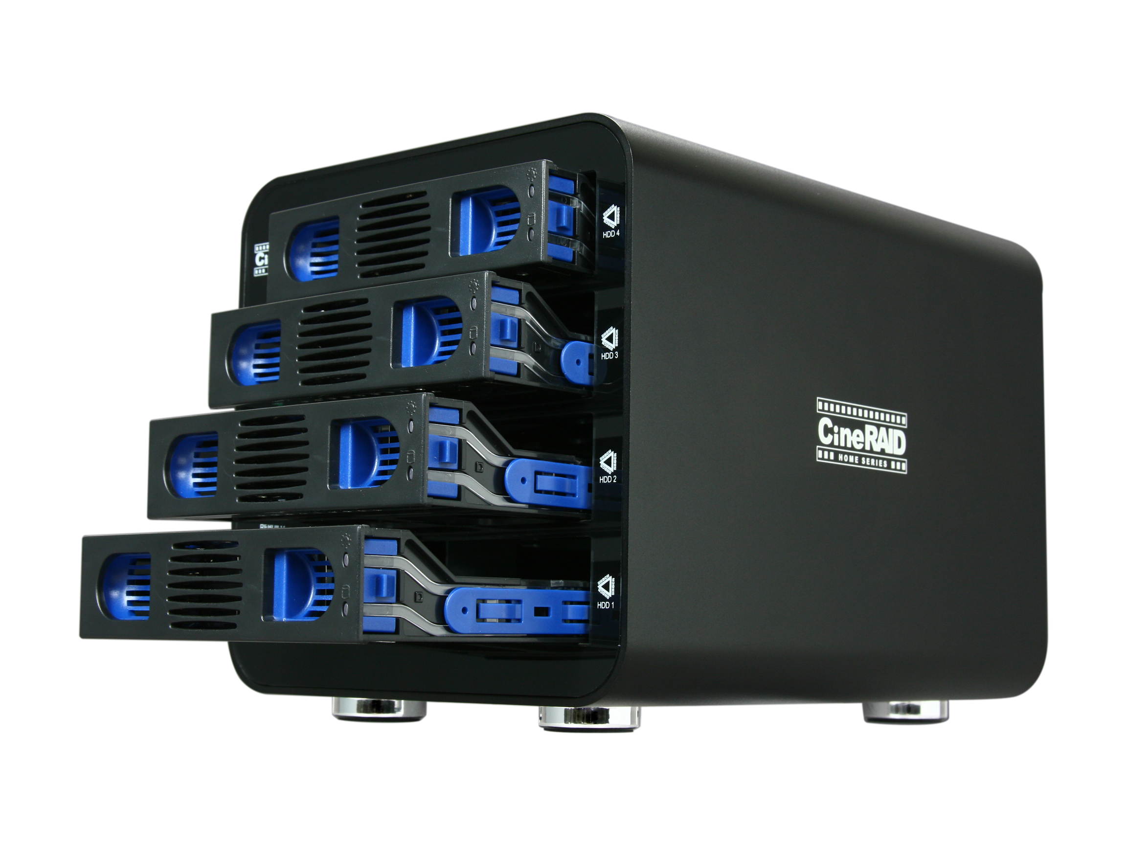 CineRAID Home CR-H458 4 Bay RAID Enclosure, Support 4 Hot Swappable Drives USB 3.0 & eSATA Interface