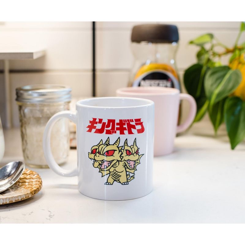 Surreal Entertainment Godzilla Chibi King Ghidorah Ceramic Mug Exclusive | Holds 11 Ounces