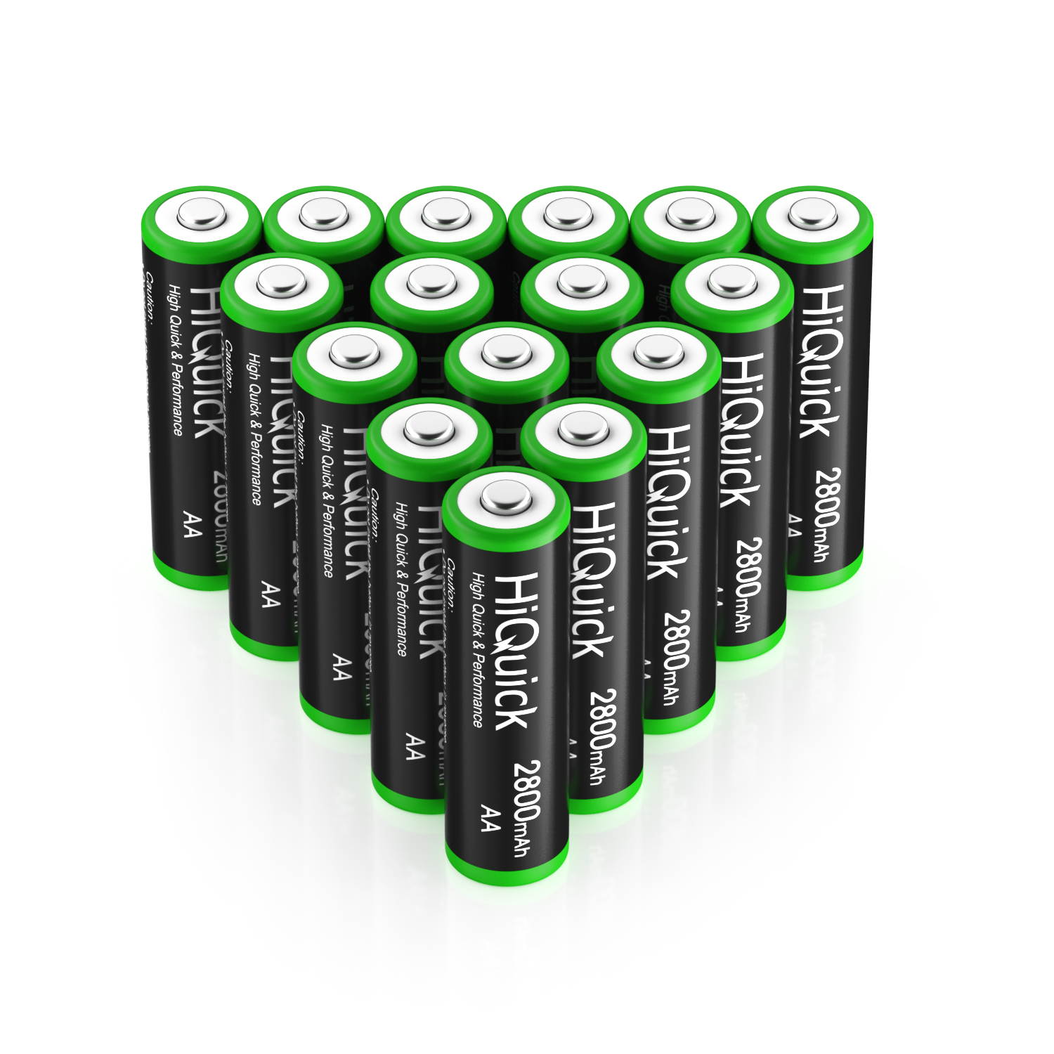 HiQuick 8Pcs 2800mAh AA Rechargeable Batteries High Capacity Performance, Per-Charged 1.2V AA Battery
