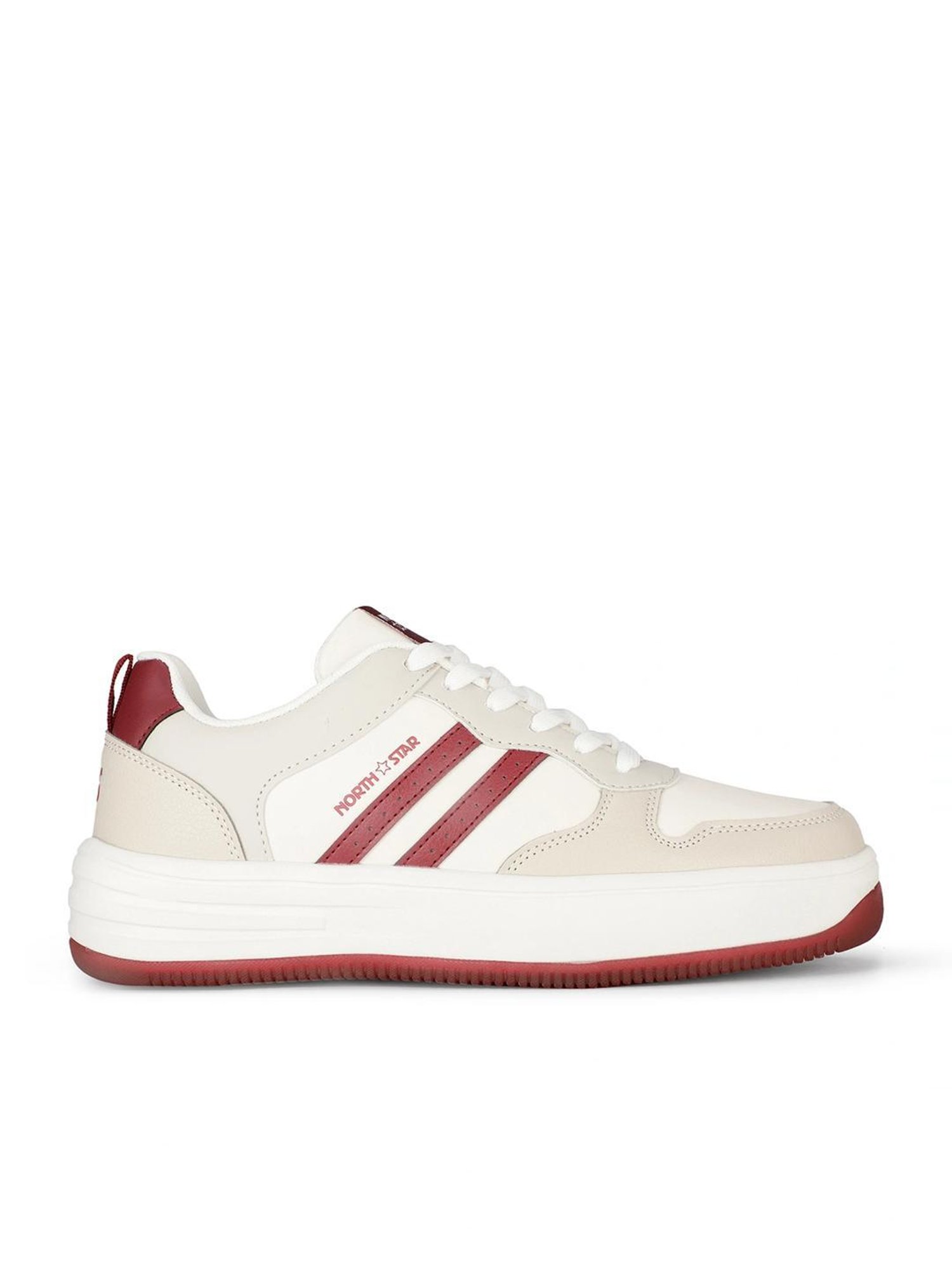 North Star by Bata Women's GINA Beige Sneakers