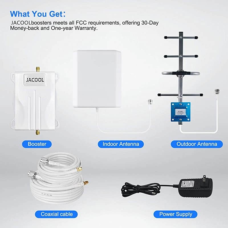 Cell Phone Signal Booster 5G 4G LTE Cell Phone Booster Cell Signal Booster Cell Booster Extender Mobile Signal Repeater Amplifier