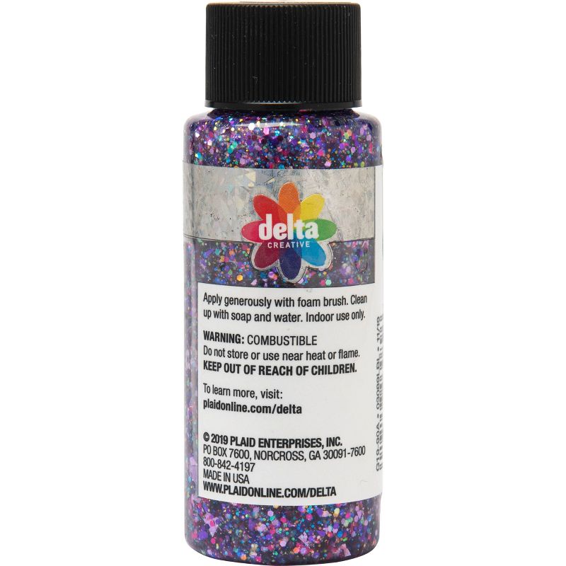Delta Ceramcoat Glitter Explosion Acrylic Paint (2oz) - Princess