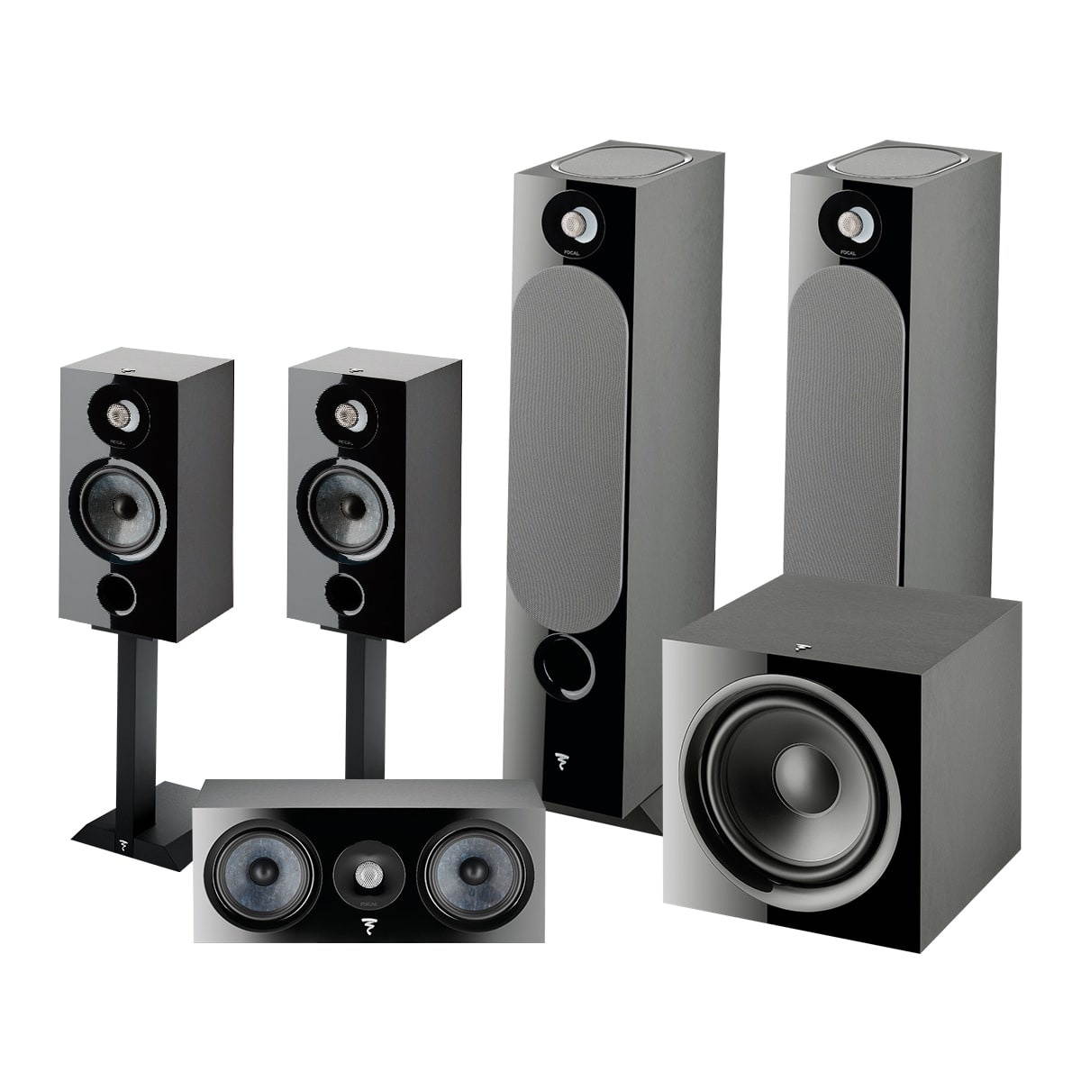 Focal Chora 5.1.2 Channel Dolby Atmos Surround Sound Speaker Package