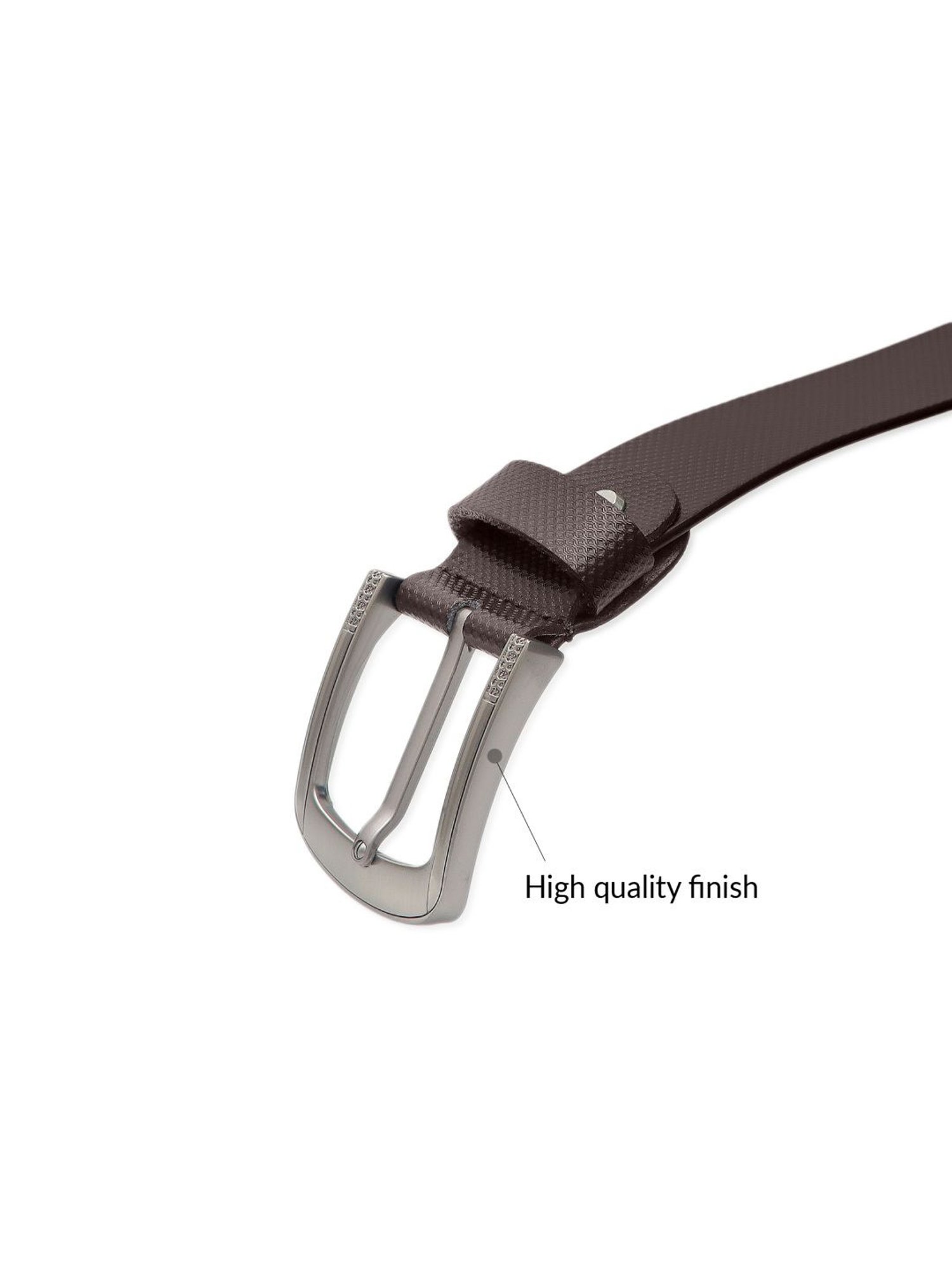 Kara Brown Textured Leather Waist Belt