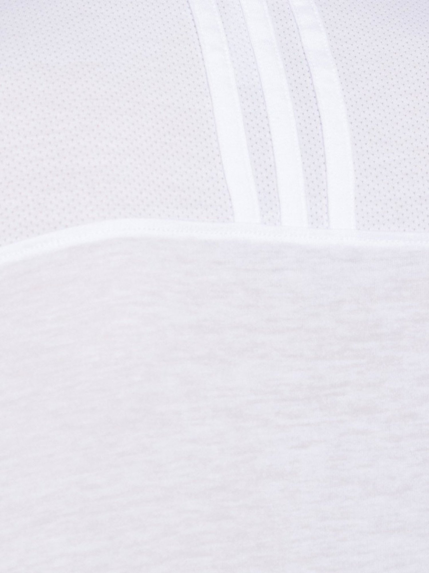 Adidas White Regular Fit Self Pattern Sports T-Shirt