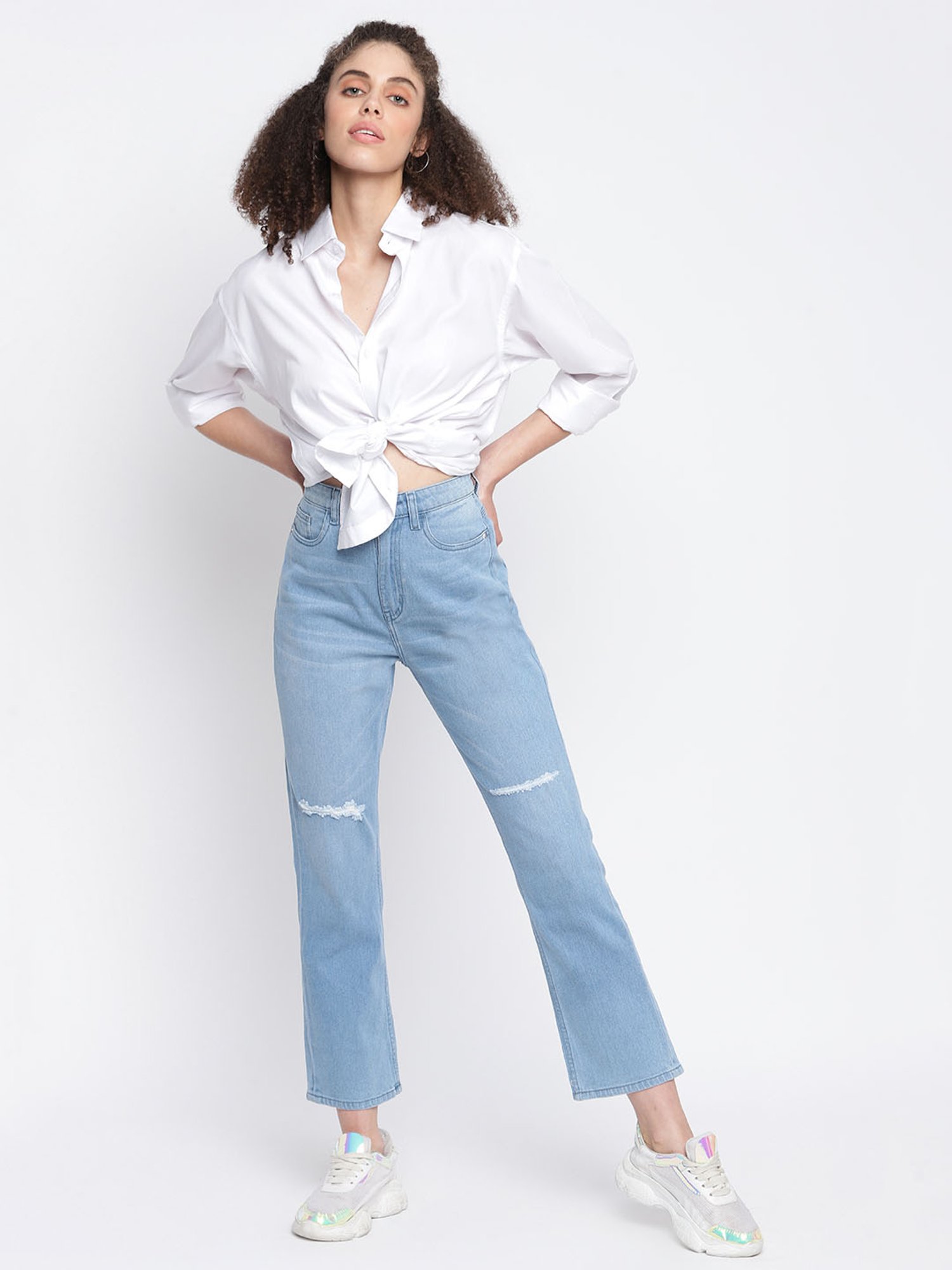 Tales & Stories Blue Distressed Jeans