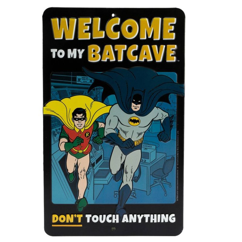 Batman Welcome to the Batcave Die Cut Emb Tin