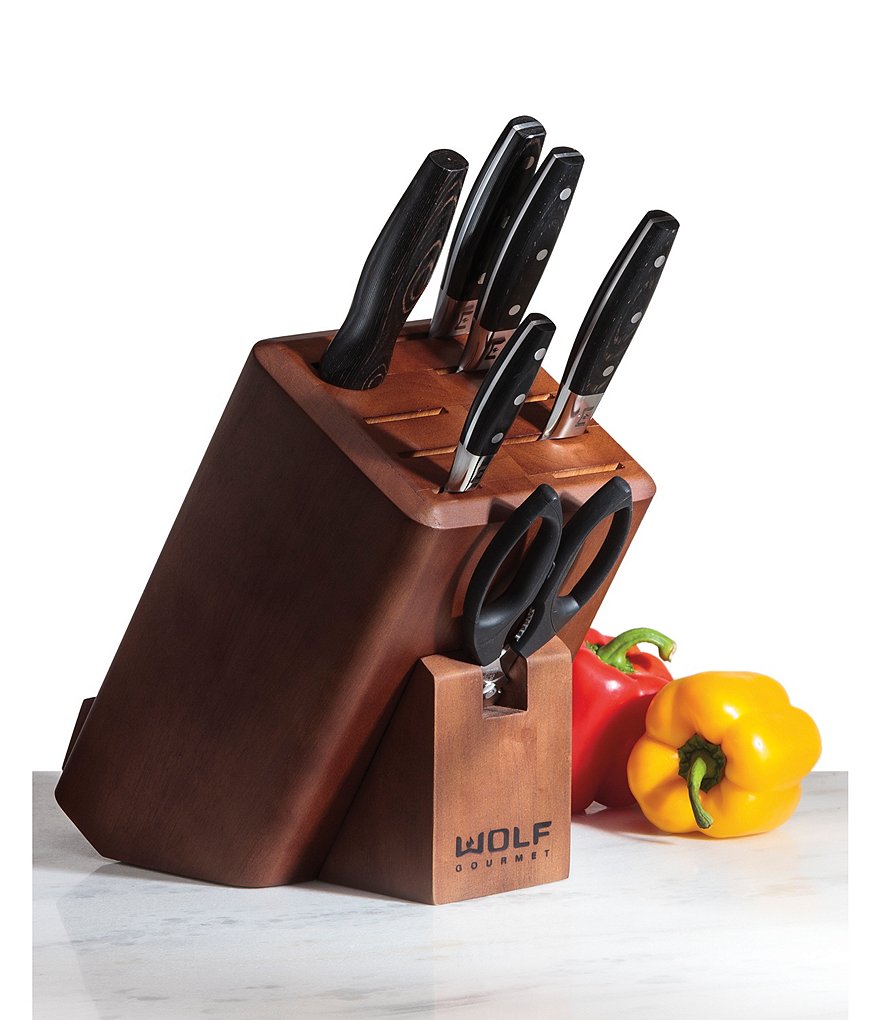 Wolf Gourmet 7-Piece Knife Block Set