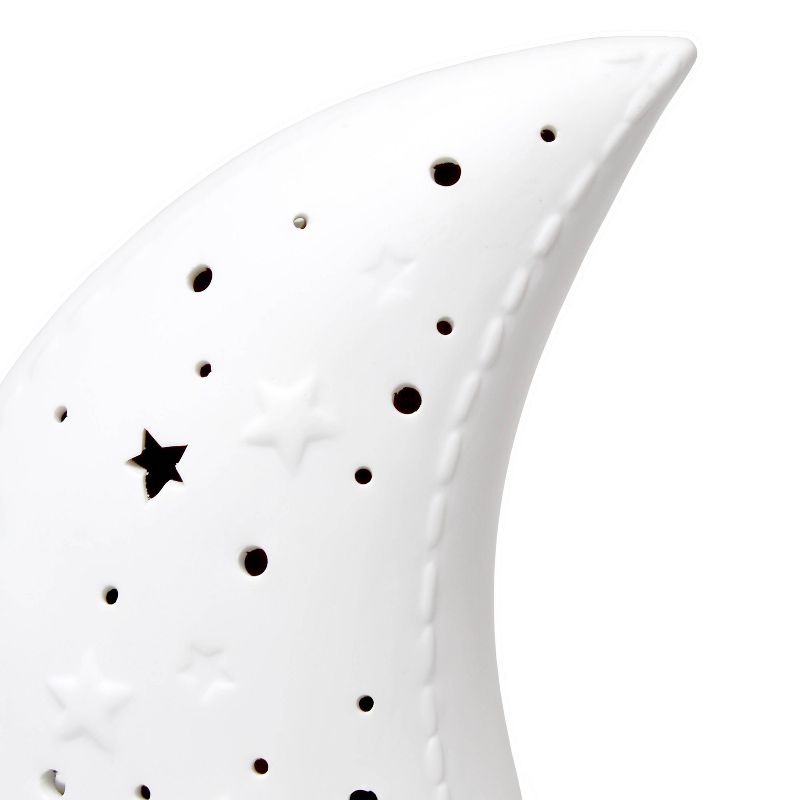 Porcelain Moon Shaped Table Lamp White - Simple Designs