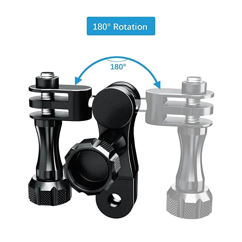 Aluminium Ball Joint Mount Swivel Arm Mount with Wrench Compatible with GoPro Hero 9 8 7 6 5 4 Session 3+ 3 2 1 Hero 2018 Fusion DJI Osmo Akaso Action Cameras