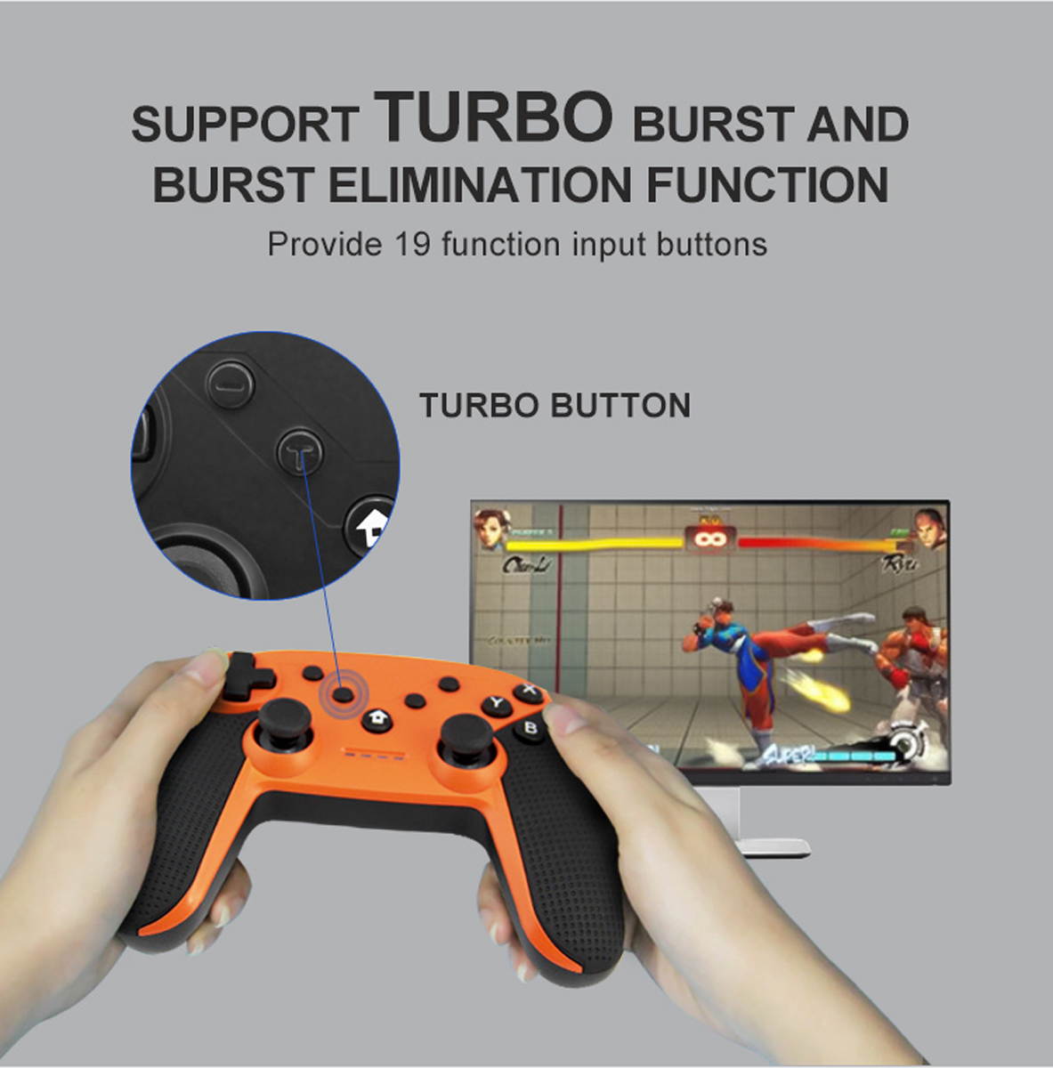 New Wireless Bluetooth Gamepad, Wireless Controller Remote Joystick for Nintendo Switch Console, PS3, PC, IOS13, Supports Gyroscope axis, Turbo and Dual Vibration(black)