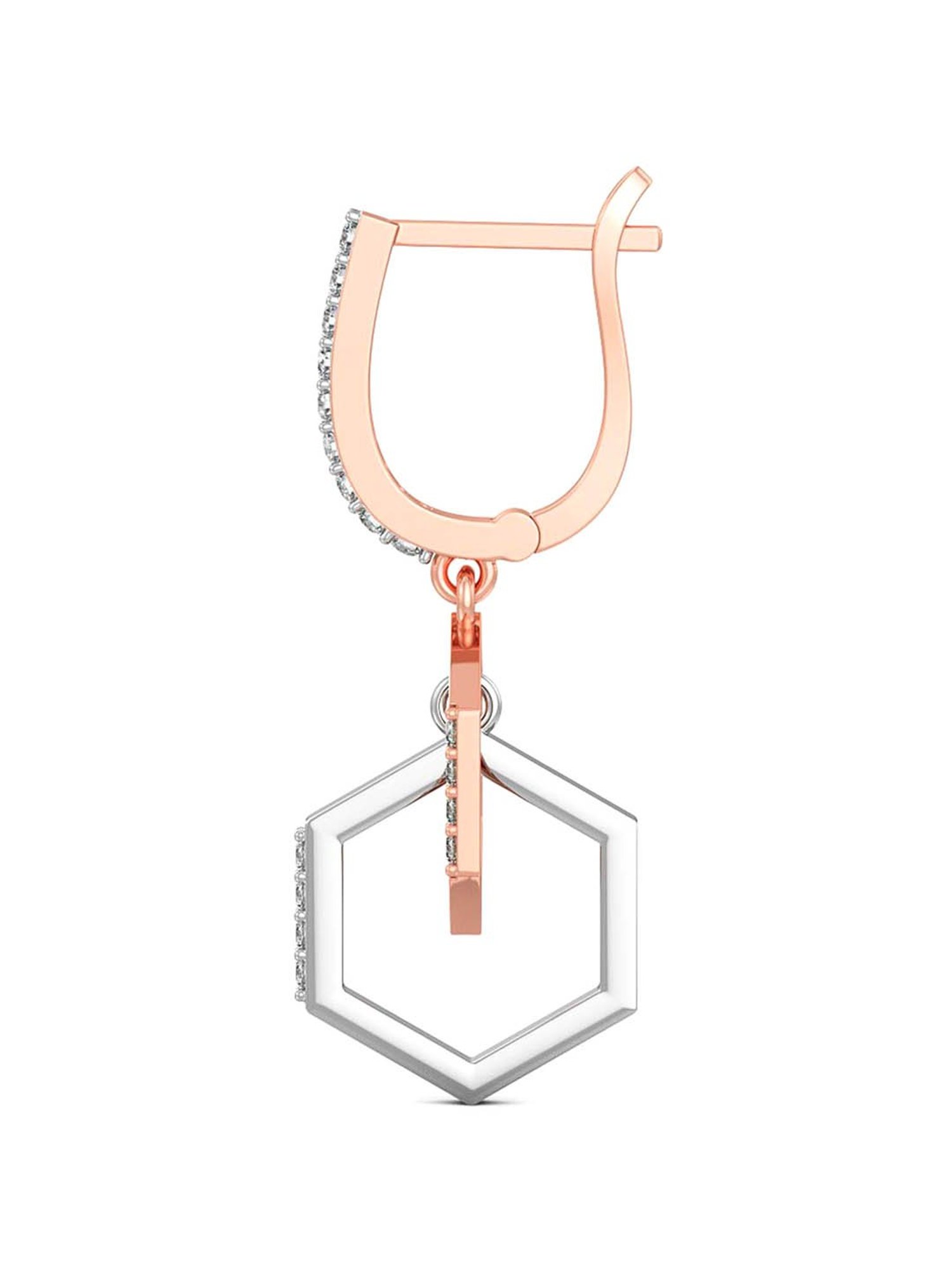 Joyalukkas 18k Gold & Diamond Drop Earrings for Women