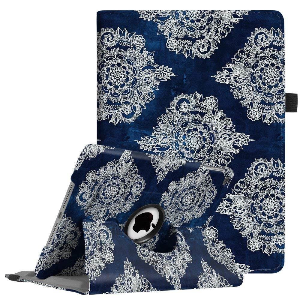 Fintie iPad 9.7 inch 2018 2017 / iPad Air Case - 360 Degree Rotating Stand Protective Cover with Auto Sleep Wake for Apple iPad 9.7" (6th Gen, 5th Gen) / iPad Air 2013 Model, Indigo Dreams