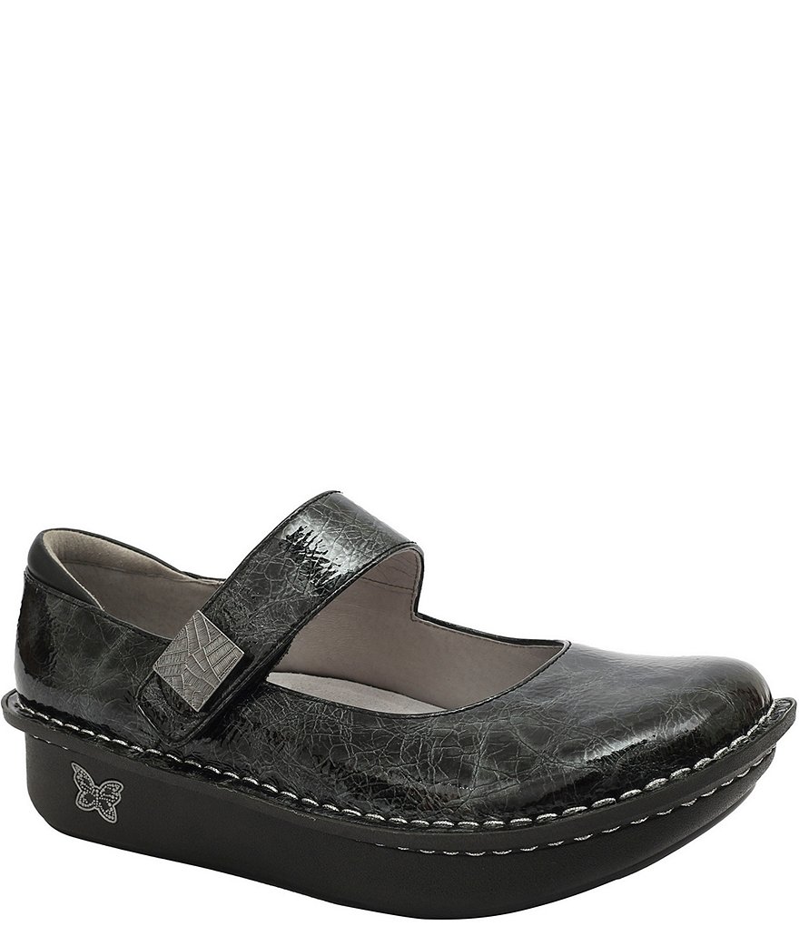 Alegria Paloma Mantle Print Leather Mary Janes