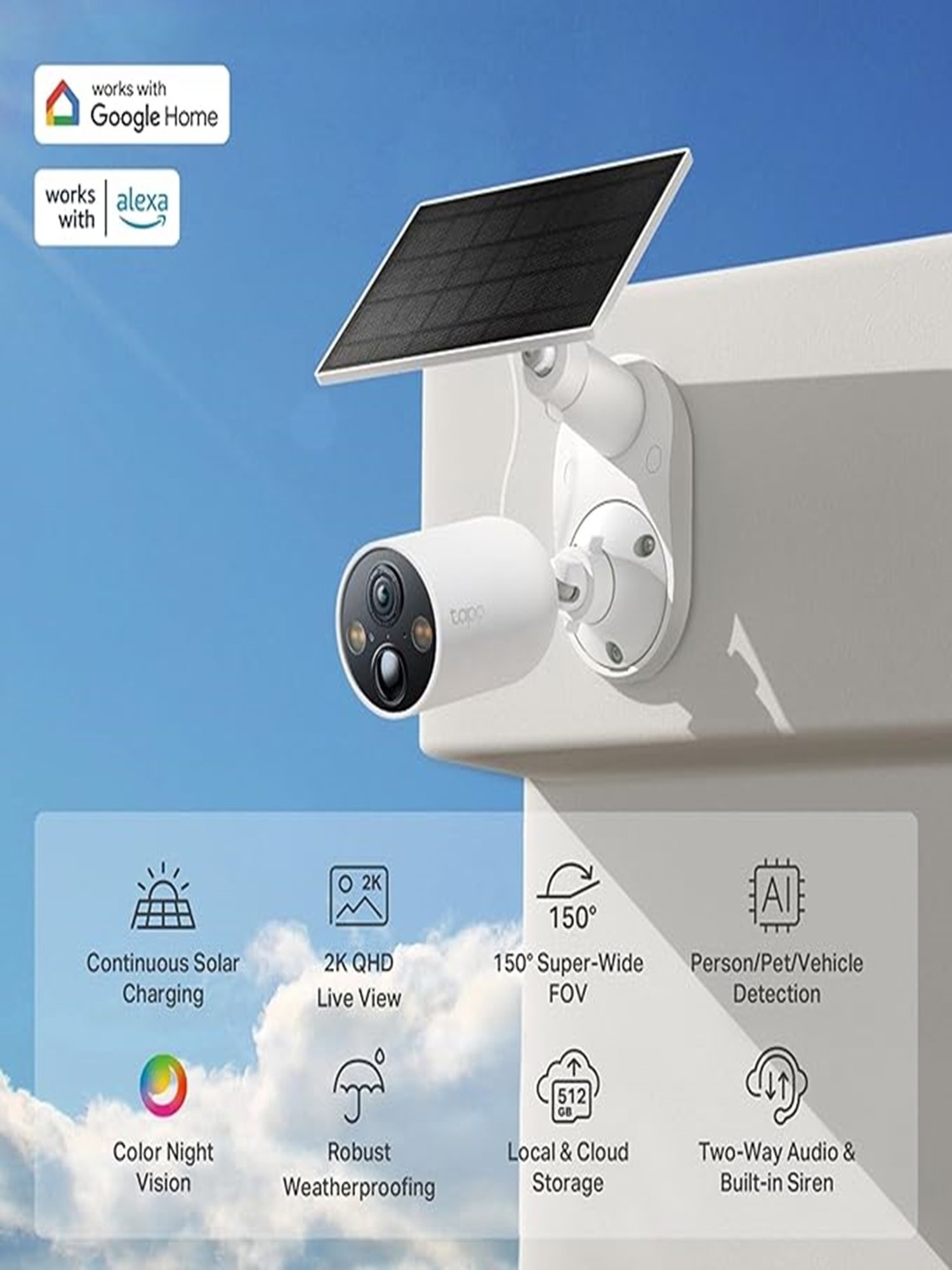 TP-Link Tapo C425 Kit Solar-Powered Security Camera Kit