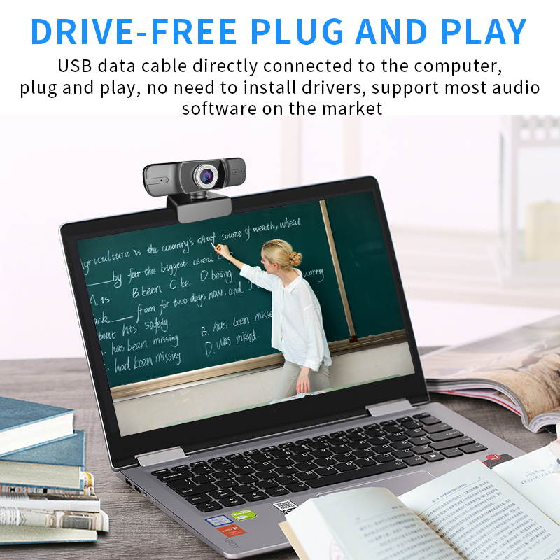HD 1080P Webcam Built-in Dual Microphone Manual Focus High-end Video Call Computer Peripheral Web Camera For PC Laptop