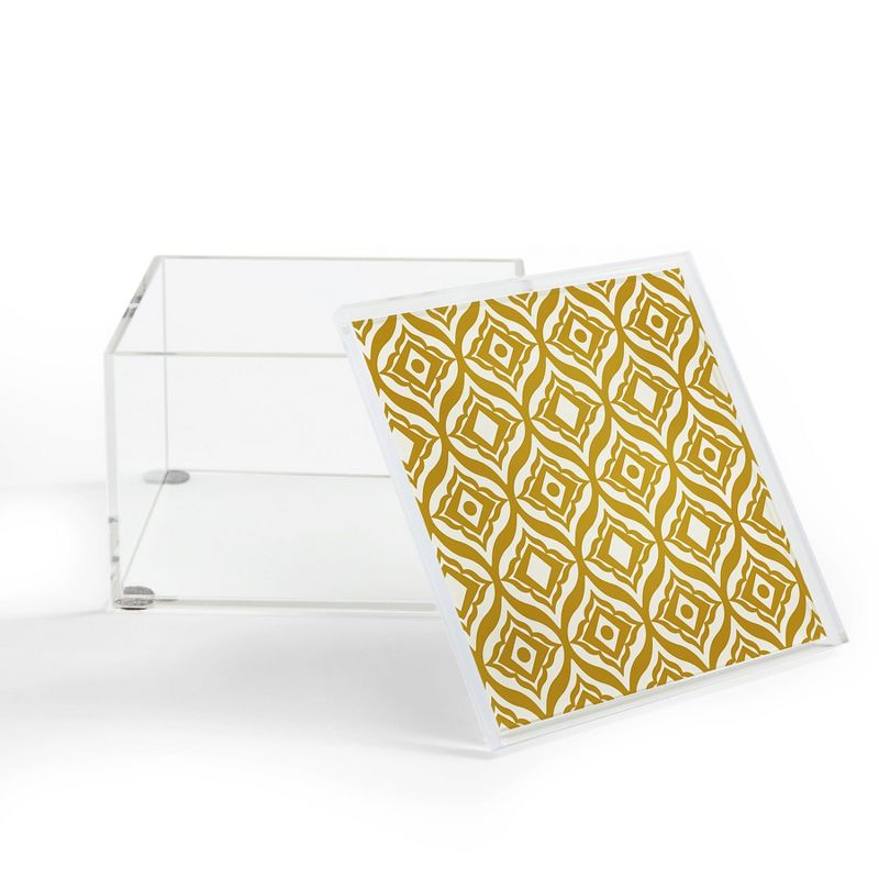 Heather Dutton Trevino Yellow Acrylic Box - Deny Designs