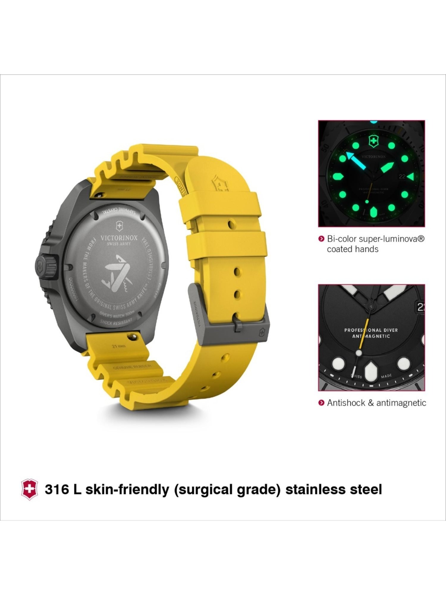 VICTORINOX V241992 Dive Pro Analog Watch for Men