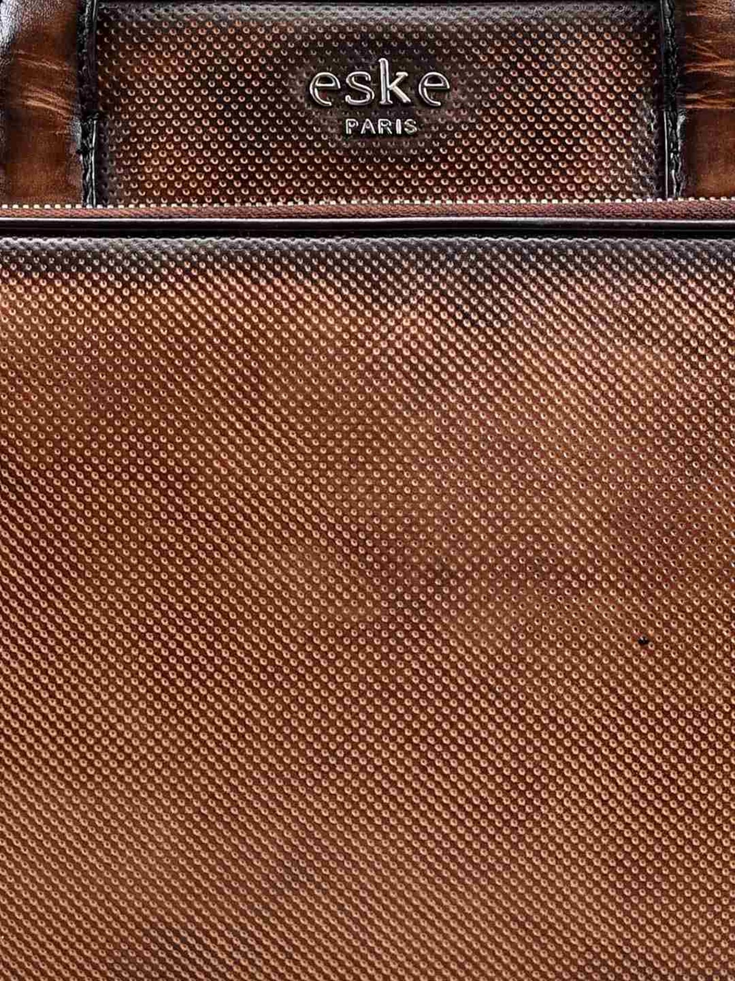 Eske Cedro Brown Leather Medium Laptop Messenger Bag