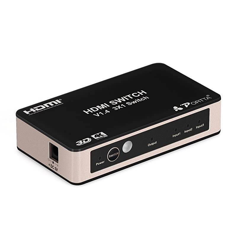 4PET0301SC V1.4 3 Port HDMI Switch with IR Remote 3D 4Kx2K(340MHz)