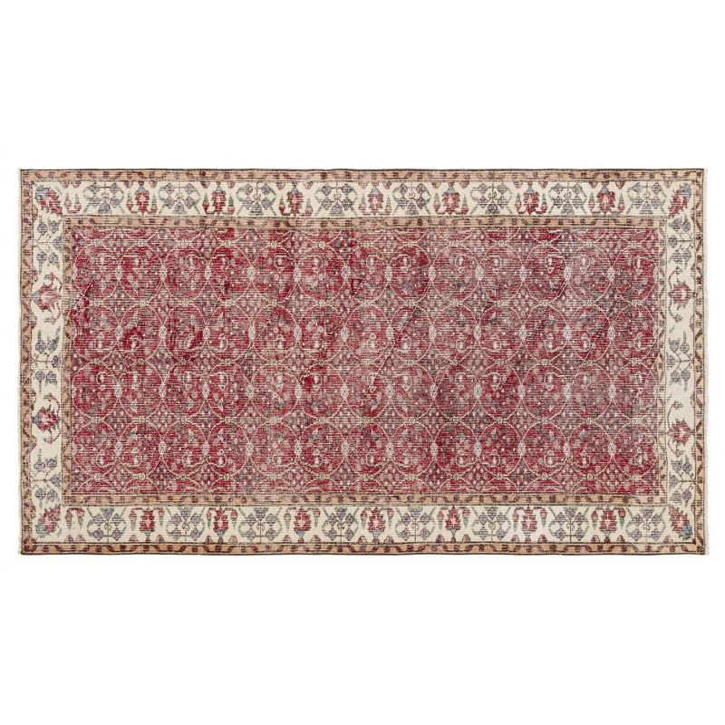 4'9"x8'4" Vintage One-of-a-Kind Annemaria Rug Red - Revival Rugs