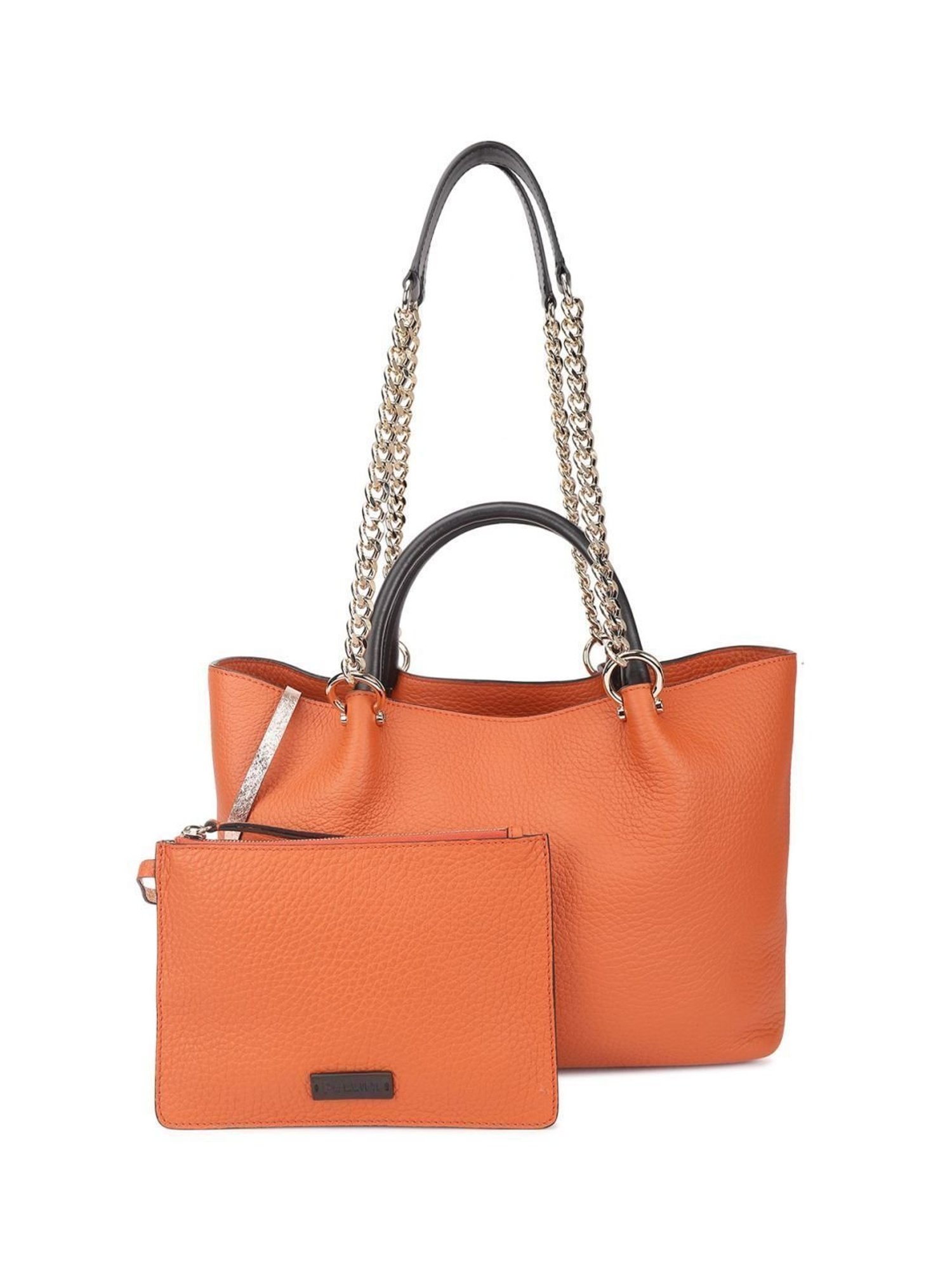 Pollini Orange Large Tote