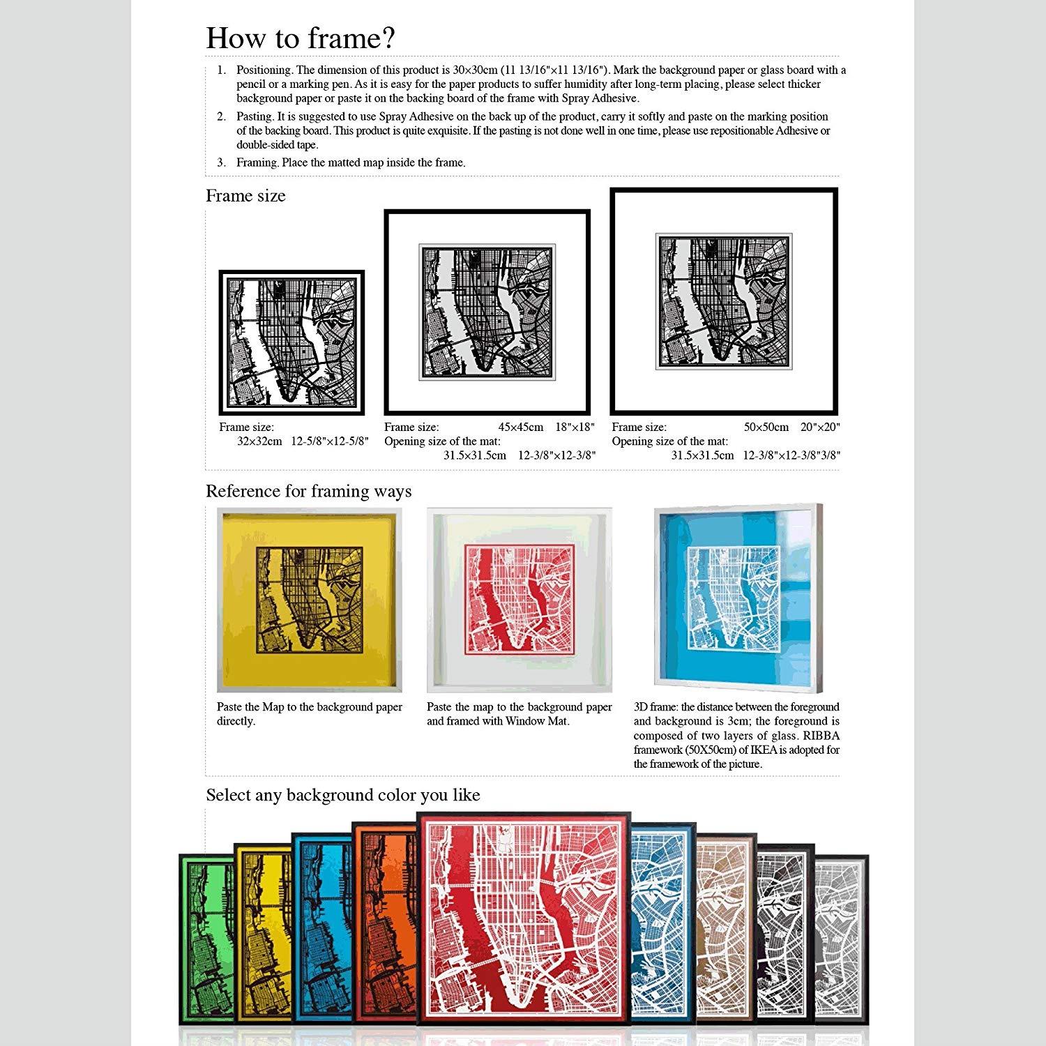 Rio de Janeiro Paper Cut Map by O3 Design Studio White 12&times;12 inches Paper Art