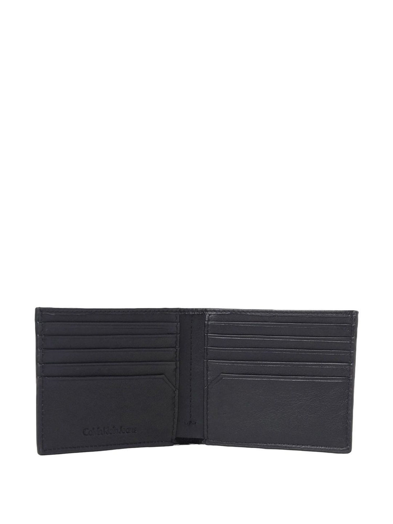 CALVIN KLEIN Black Leather Bi-Fold Wallet