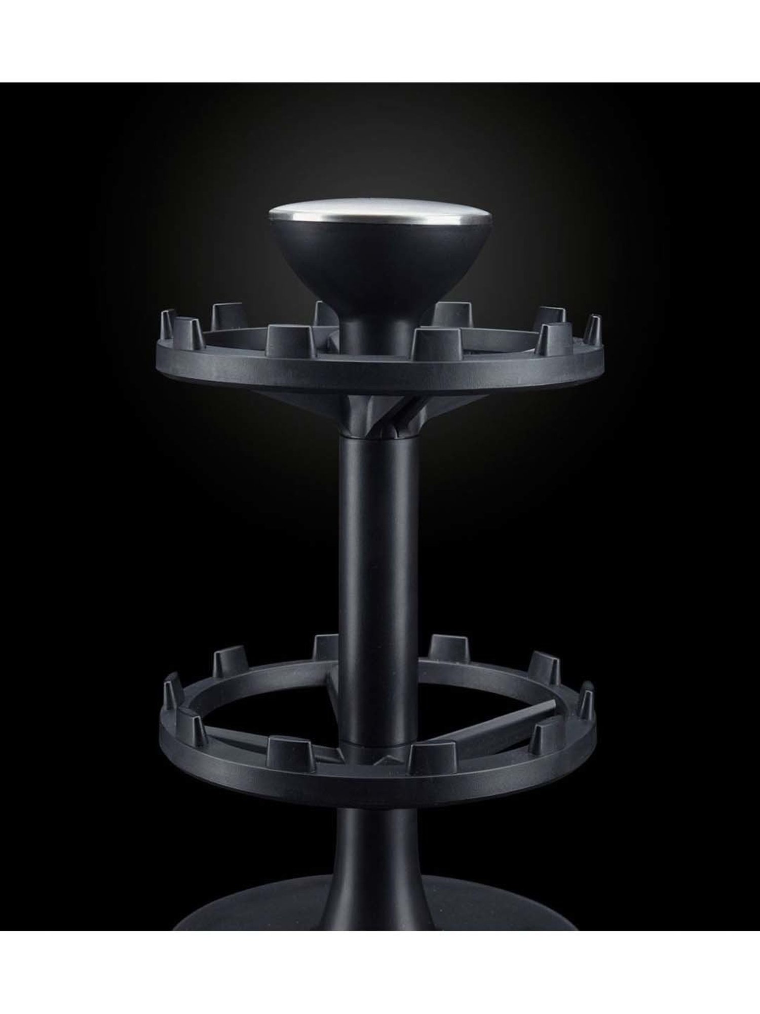 COLE & MASON Black Plastic 16-In-1 Herb & Spices Carousel