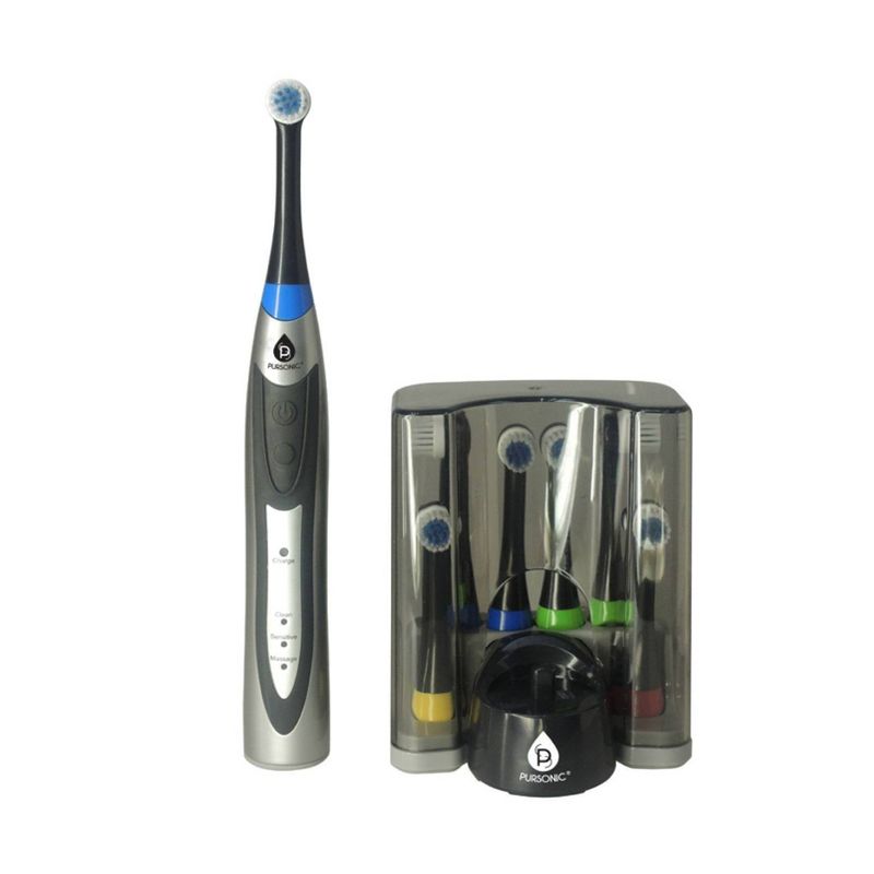 Pursonic Rechargeable S330 Rotary Toothbrush with Bonus Brush Heads - 12ct