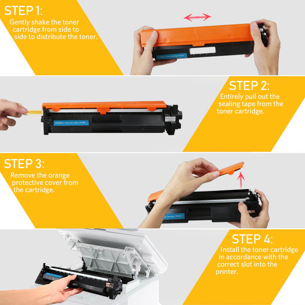 V4INK Compatible HP CF230X 30X Toner Cartridge (2-Pack) High Yield with chip for HP Laserjet Pro MFP M227fdw M227fdn M227sdn M227 M203dw M203d M203dn M203 203dw Printer