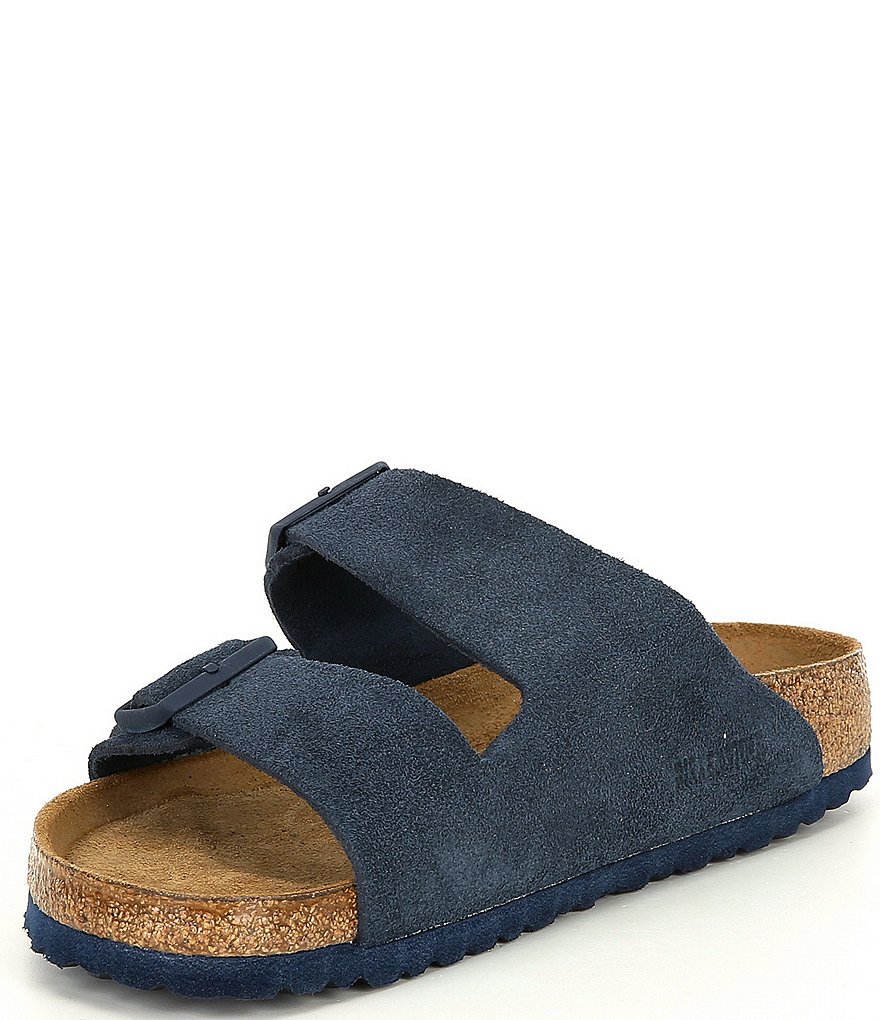 Birkenstock Arizona Men's Suede Double Banded Slip On Sandals