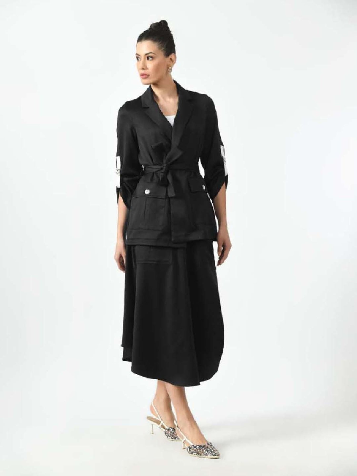 Office & You Black Plain Jacket