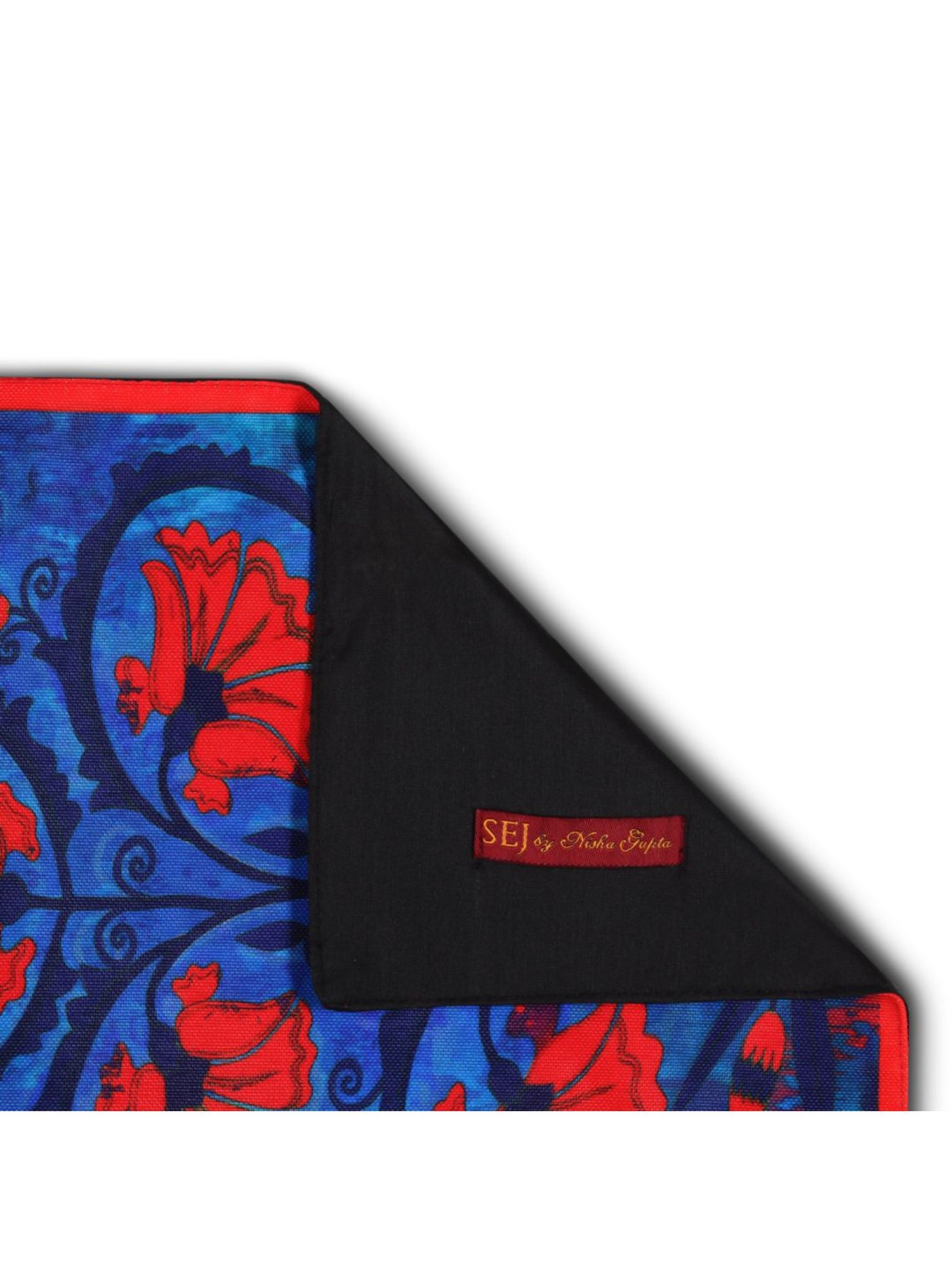 SEJ by Nisha Gupta Blue & Red Placemats - Set of 4