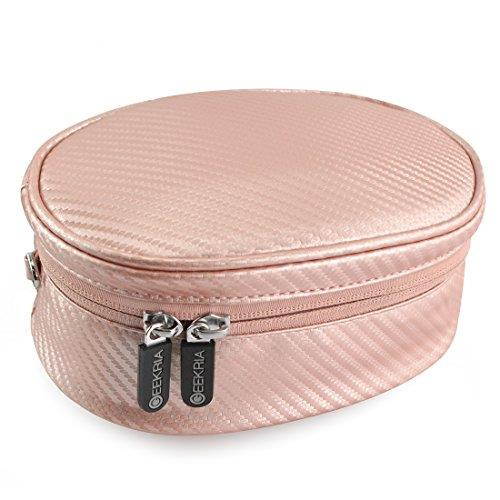 geekria soft shell headphone pouch for beats solo2, solo3, studio, wireless onear headphones, solo, solo hd, skullcandy crusher, bose qc35 and more/carrying bag/protective travel case rose gold