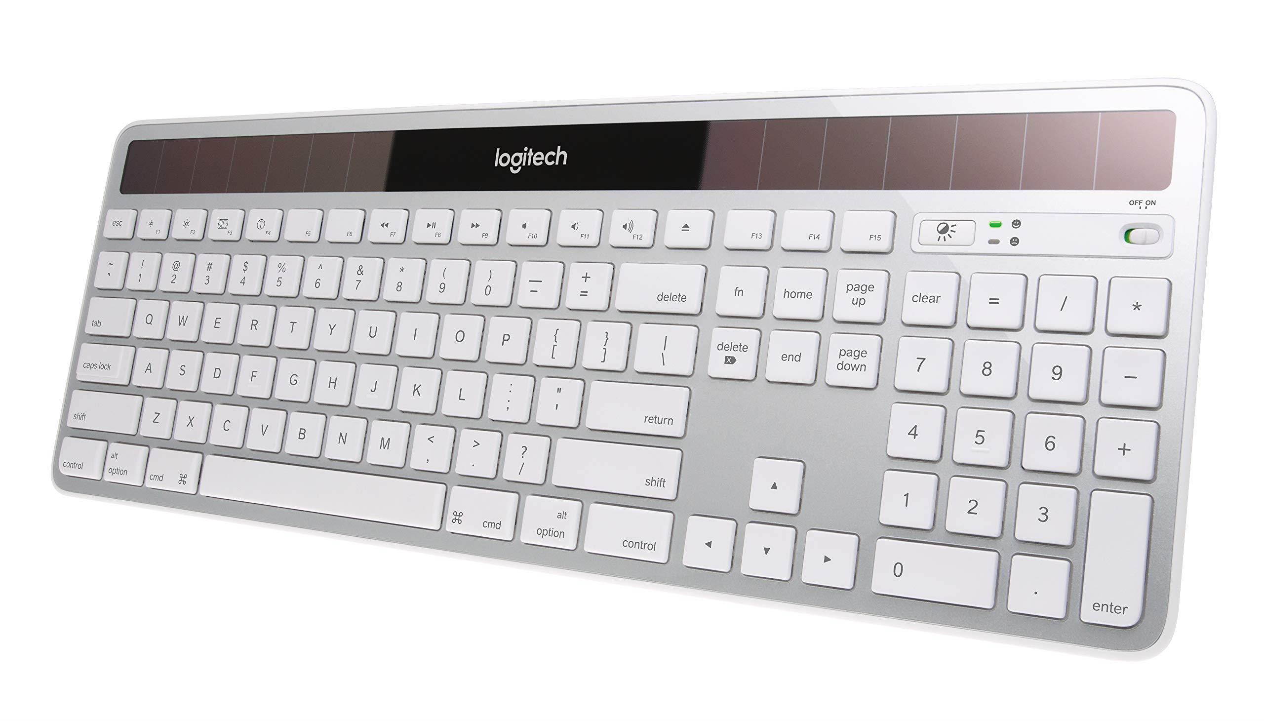 NEW Logitech 920-003472 K750 Thin Solar Wireless Keyboard KB for MAC SILVER