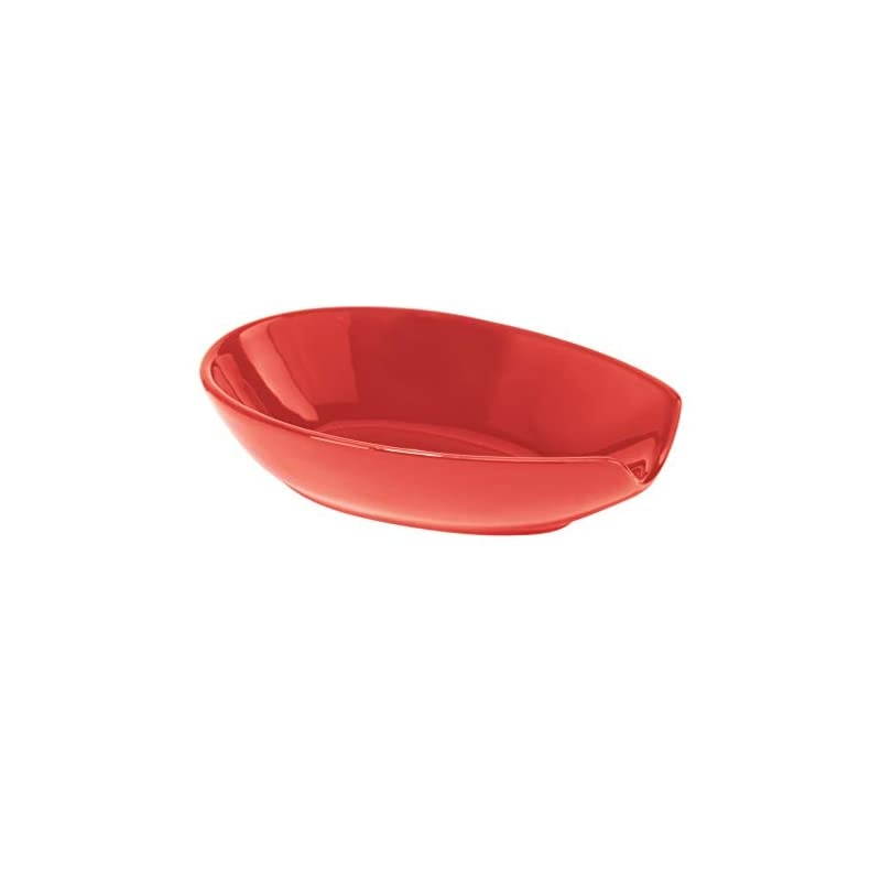 Red Ceramic Spoon Rest, 2.3