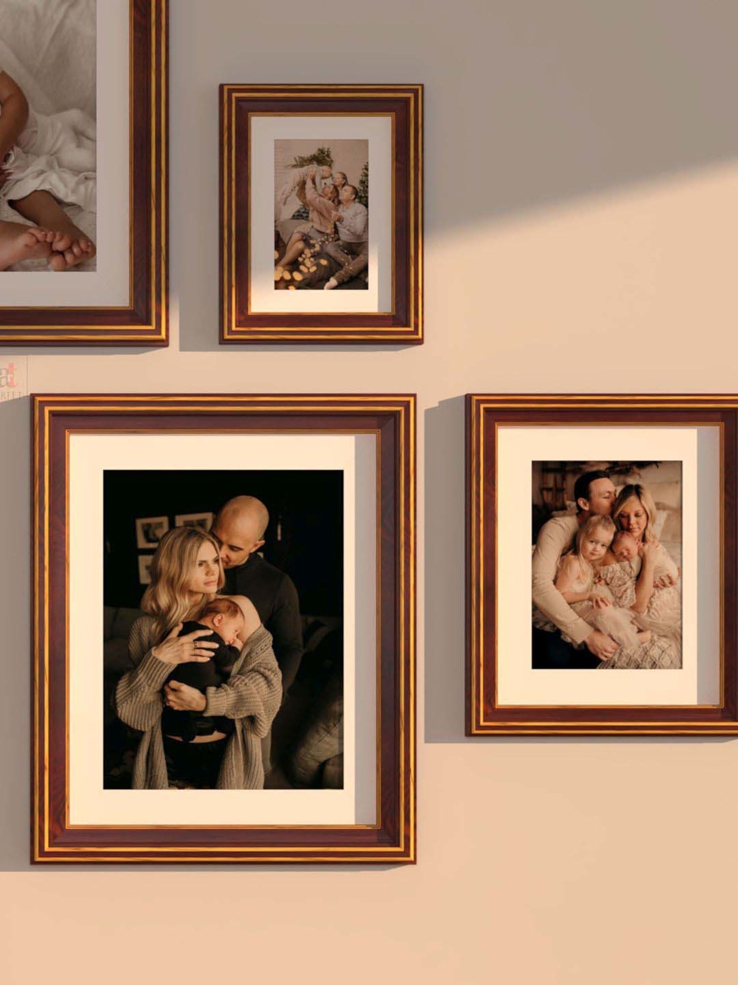 Art Street Enchantment Brown Wood Photo Frame - Set of 7